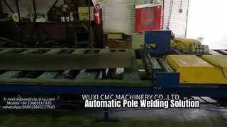 mesin potong memanjang untuk produksi tiang lampu