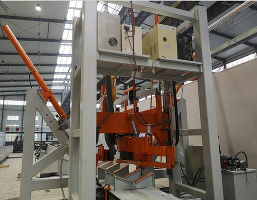 Kualitas  HM2500/12000 Shut Welding Machine For High Mast / Mono Pole / Communication Pole pabrik