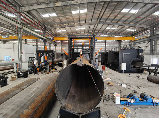 Jangkauan diameter 500 ~ 2500mm,5G tiang, monopole, tiang tinggi tiang tutup mesin las