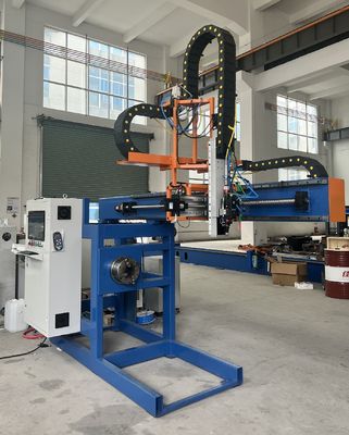 Mesin Pemotong Pintu Pole Ringan/ Mesin Pemotong Plasma Otomatis CNC, Diameter 350mm, Stroke 2000mm
