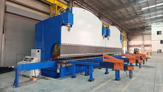 Mesin Bending Hidrolik Tandem CNC dengan Gaya Kerja 2X1200 Ton dan Panjang Meja 2X6250mm untuk Masa Pakai yang Lama