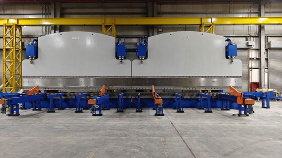 12000KN CNC Tandem Press Brake 2×6000mm untuk 14mm Baja