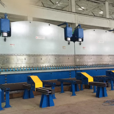CNC Tandem Hydraulic Press Brake dengan tenaga kerja 320 ton dan panjang meja 6000 mm dengan Sistem CNC DELEM DA53T