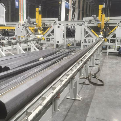 Mesin Las Penutup Tiang CNC | Mesin Las Tiang Lampu Jalan MIG Pulsa 12m