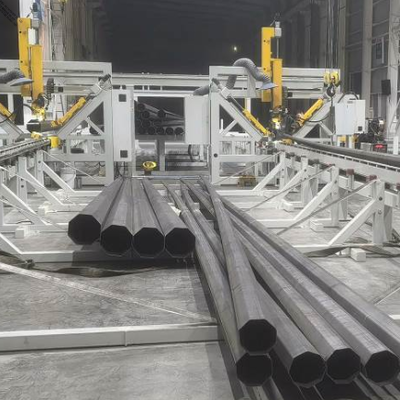 Mesin Las Penutup Tiang CNC | Mesin Las Tiang Lampu Jalan MIG Pulsa 12m