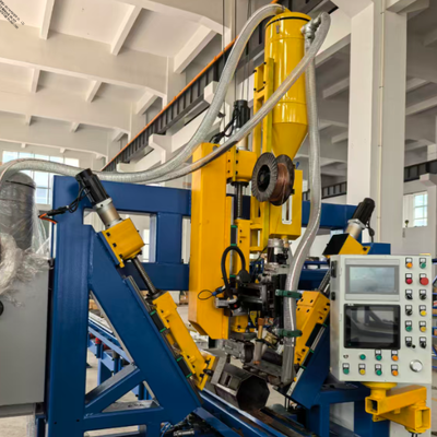 Mesin CNC Pole Shut-Welding dengan Submerged Arc Longitudinal Straight Seam Welding untuk 12000mm Ultra Long Light Pole dan 1 Orang Operasi sederhana