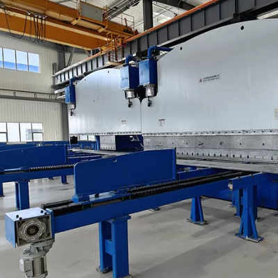 Mesin Bending Tautan Ganda CNC Untuk Tiang Lampu Jalan Segi Delapan Meruncing 14m