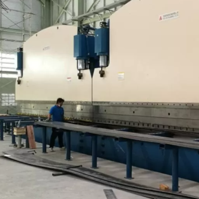 Heavy Duty 2×650Ton 7M CNC Tandem Press Brake untuk Produksi Pole Ringan Long Tapered & Octagonal