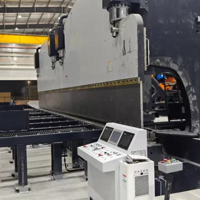 Heavy Duty 2×650Ton 7M CNC Tandem Press Brake untuk Produksi Pole Ringan Long Tapered & Octagonal