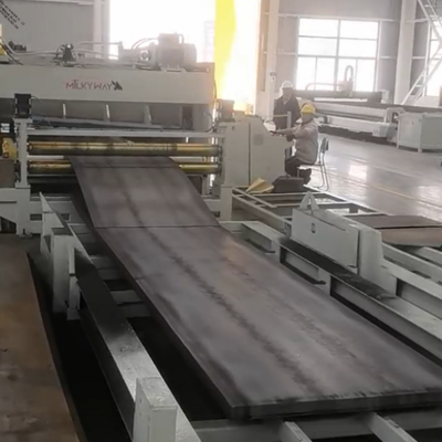 CTL12×1600 Jalur Potong Otomatis Penuh untuk Kumparan Baja Lebar 1600mm dengan Kapasitas 30 Ton