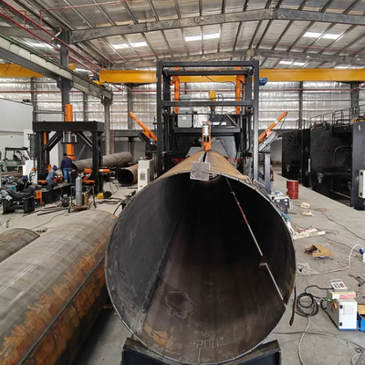 Double Arc Multi-Wire Submerged Arc CNC Pole Shut Welding Machine Untuk 14m Diameter 1,9m Steel Pole