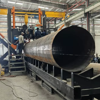 Double Arc Multi-Wire Submerged Arc CNC Pole Shut Welding Machine Untuk 14m Diameter 1,9m Steel Pole
