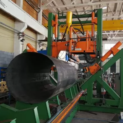 Double Arc Multi-Wire Submerged Arc CNC Pole Shut Welding Machine Untuk 14m Diameter 1,9m Steel Pole