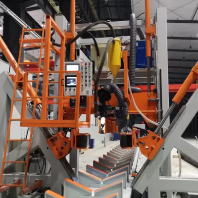 HM2500/14000 14m CNC Otomatis Pole Cahaya Seam Penutupan Mesin Las Max 2500mm Diameter