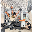Tiang Lampu Shut-Welding Machine untuk lingkaran dan tiang poligon / tabung 14000mm panjang
