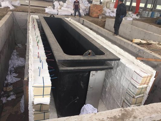 6 Inch X 6m Quadruple Line Hot Dip Galvanizing Equipment Tidak Ada Polusi Umur Panjang