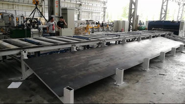 Tiang Lampu dipotong memanjang mesin line untuk 2 - 6mm ketebalan Lamp Post mesin pemotong