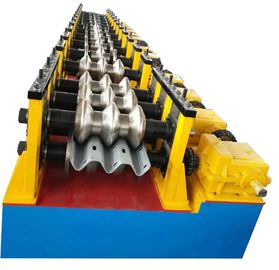 Tiga Gelombang 2,5mm Pagar Pembatas Mesin Roll Forming