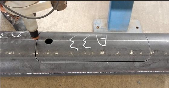 2500 mm Mesin Pole Cahaya, CNC Plasma Light Pole Pintu Mesin Pemotong