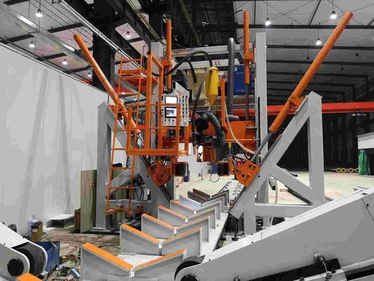 CNC 5G Pole Shut Welding Machine HM800/14000 14m Panjang Desain Poligonal