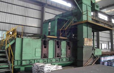 Alat H-beam Steel Plate Shot Blasting HPG berat cahaya dengan CE, ISO