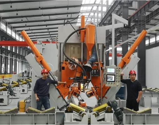 Diameter maksimum 500mm 12000mm Light Pole Shut Welding Machine Untuk tiang komunikasi 5G
