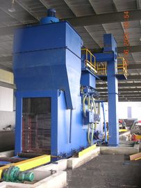 Efisiensi tinggi pelat baja Roller conveyor ditembak peledakan membersihkan mesin untuk kerak