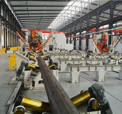 Model HM800-14000 Light Pole Shut-Welding Machine Untuk Monopole Tiang Tinggi